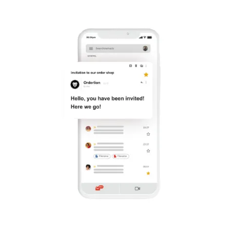 View from inside the app